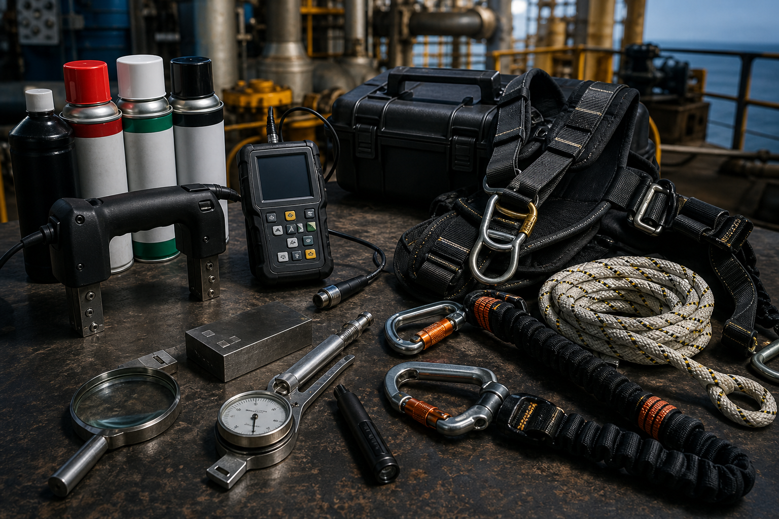 Inspection and NDT consumables and rope access inspection gear